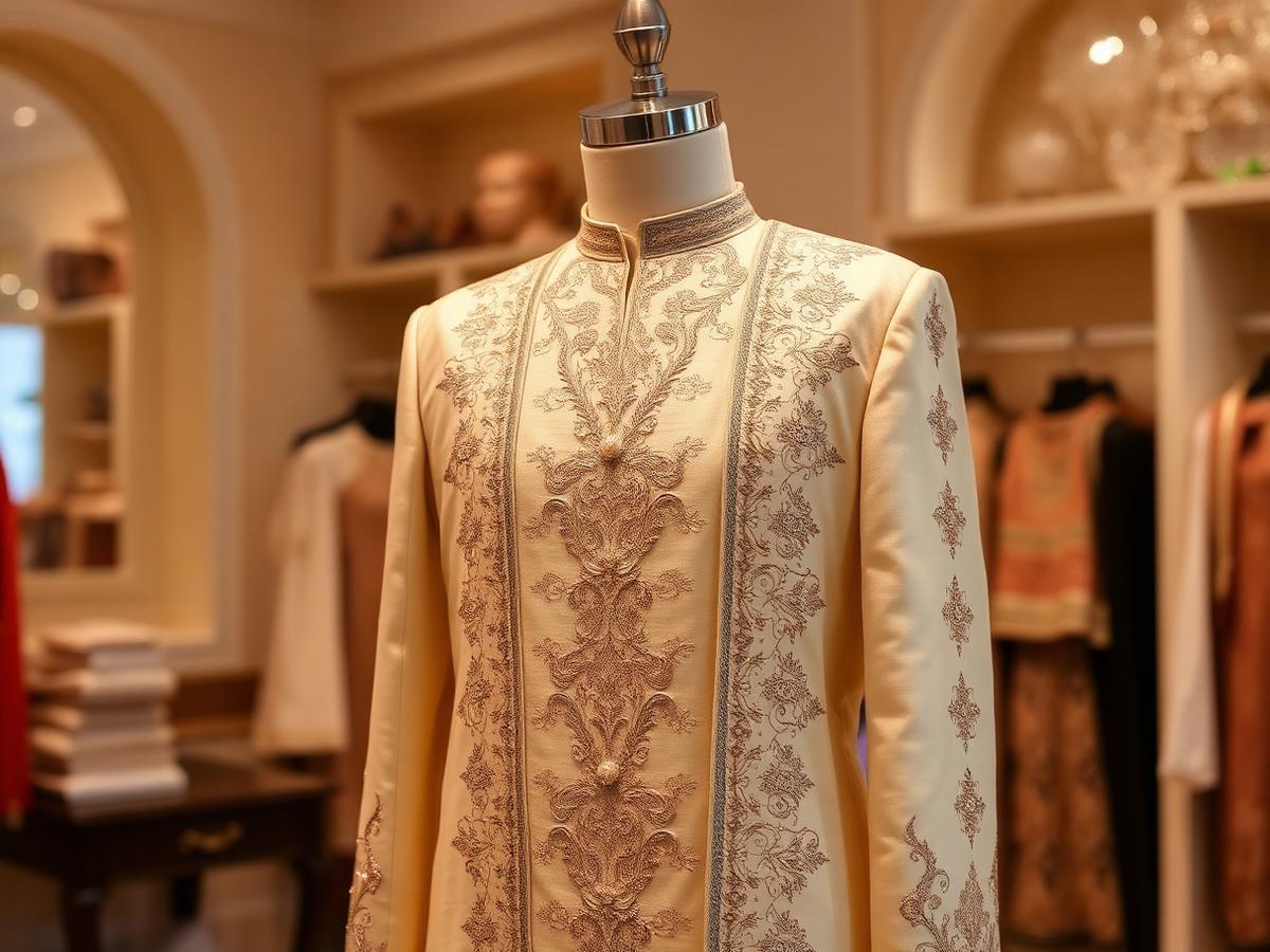 Organza Cutwork V-Neck